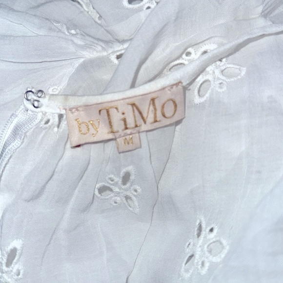 TiMo white lace dress boho size medium - Picture 7 of 10